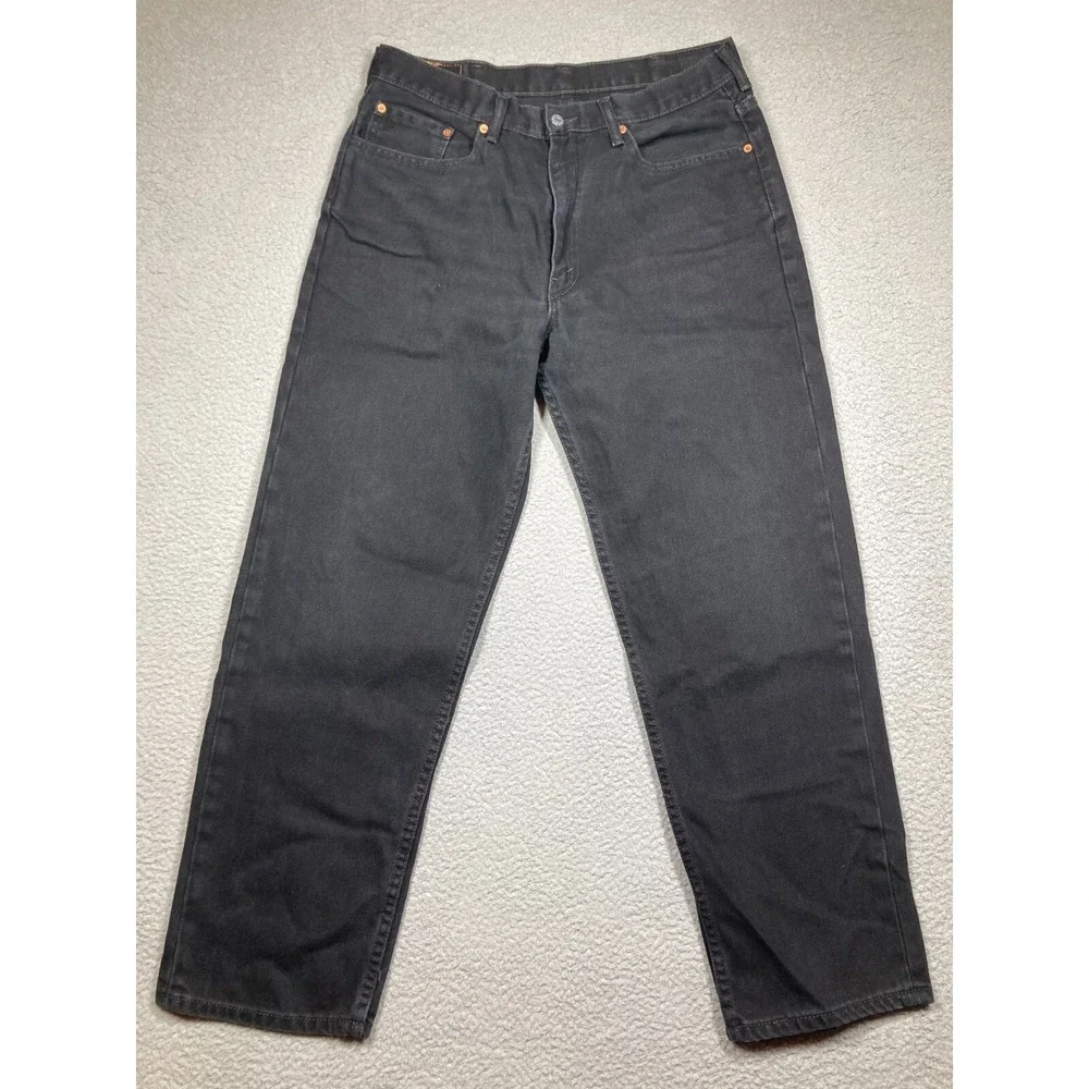 Levis Jeans Mens 38x32 Black 550  Straight American Cowboy Rodeo Western Denim‎